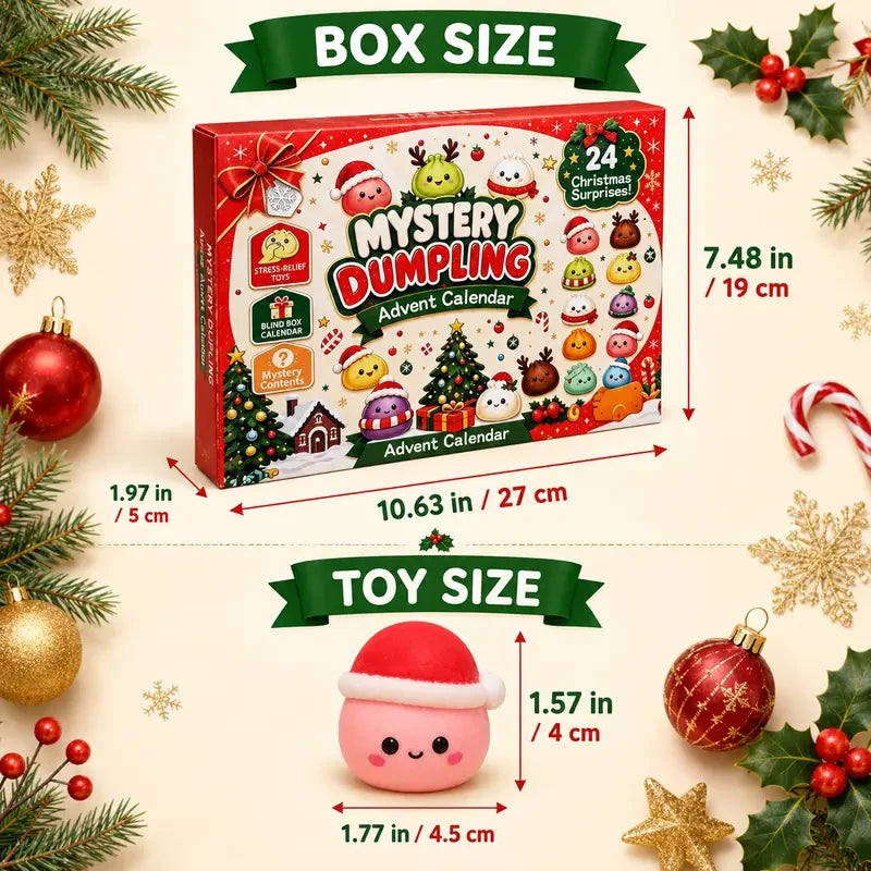 Christmas Advent Calendar Dumpling Toys